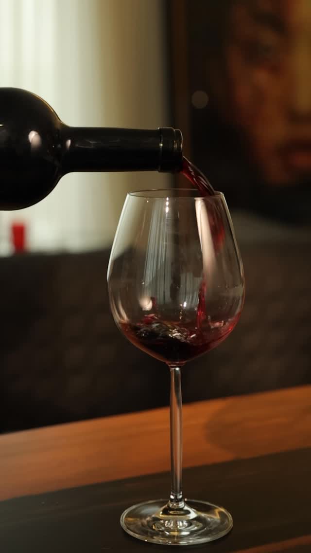 Wine pour into glass